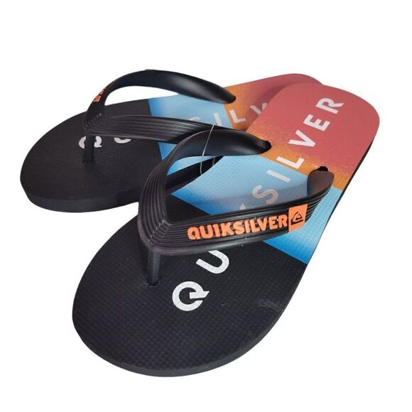 Quiksilver Kids Flip Flops Boys Java Everyday Sunset (Size 1) - Picture 9 of 9